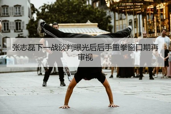 张志磊下一战谈判曝光后后手重拳窗口期再审视